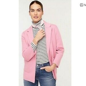 J.Crew Sophie Open-Front Sweater Blazer Pink Small